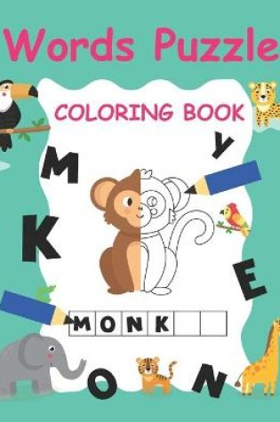 Cover of Words Puzzle Coloring book