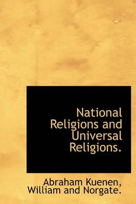 Book cover for National Religions and Universal Religions.