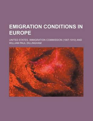 Book cover for Emigration Conditions in Europe