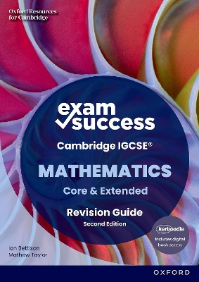 Cover of Exam Success in Cambridge IGCSE Mathematics: Second Edition