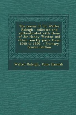 Cover of The Poems of Sir Walter Raleigh