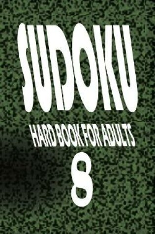 Cover of sudoku hard book for adults 8