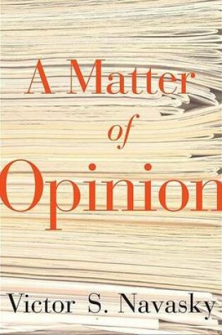 Cover of A Matter of Opinion