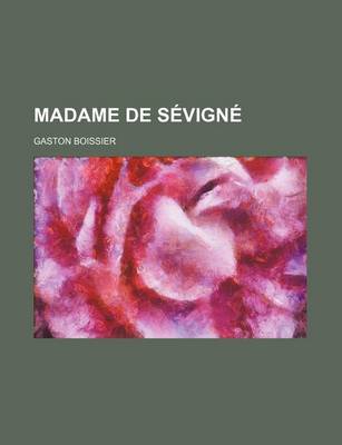 Book cover for Madame de Sevigne