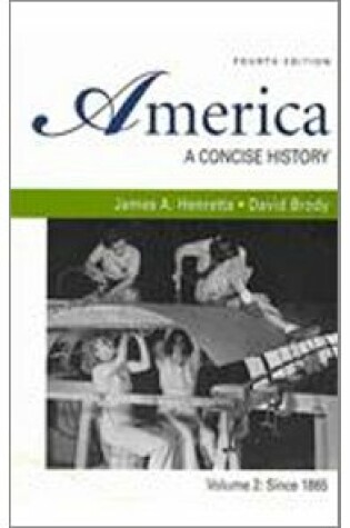 Cover of America: A Concise History, Volume 2