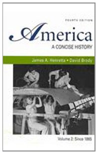Book cover for America: A Concise History, Volume 2