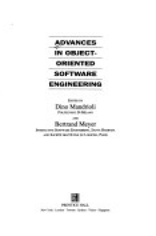 Cover of Advances Object-Oriented Programming