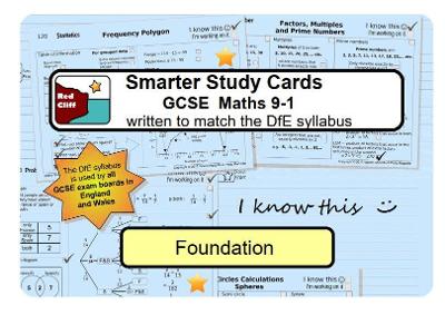 Book cover for Smarter Study Cards - GCSE Maths 9-1