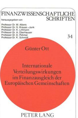 Cover of Internationale Verteilungswirkungen Im Finanzausgleich Der Europaeischen Gemeinschaften