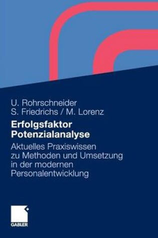 Cover of Erfolgsfaktor Potenzialanalyse