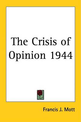 Book cover for The Crisis of Opinion 1944