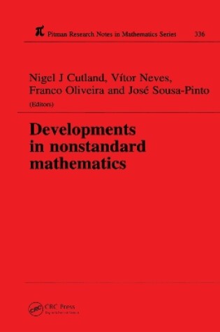 Cover of Developments in nonstandard mathematics