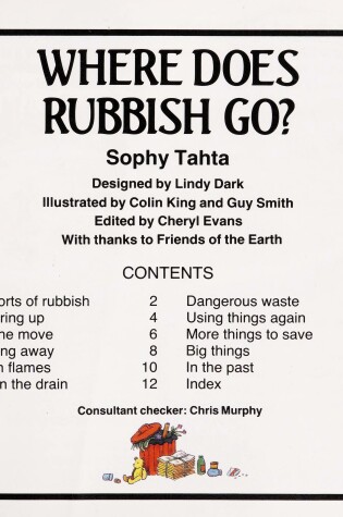 Cover of Where Does Rubbish Go to?