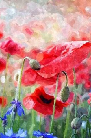 Cover of Watercolor Poppy Field Composition Book