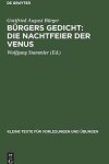 Book cover for Burgers Gedicht: Die Nachtfeier Der Venus