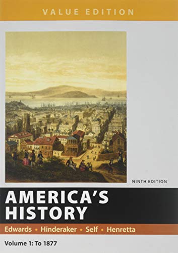 Book cover for America's History, Value Edition, 9e, Volume 1 & Launchpad for America's History and America's History: Concise Edition 9e (Six Months Access)