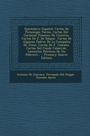 Cover of Epistolario Espanol