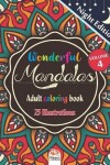 Book cover for Wonderful Mandalas 4 - Adult coloring book - Night Edition