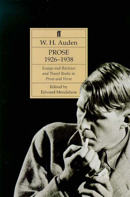 Book cover for Auden's Prose