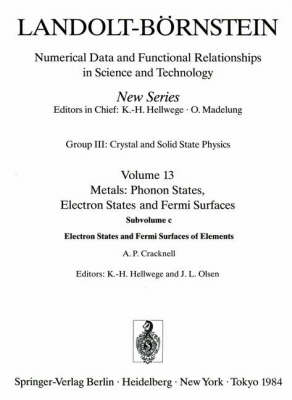 Cover of Electron States and Fermi Surfaces of Elements / Elektronenzustande Und Fermiflachen Von Elementen