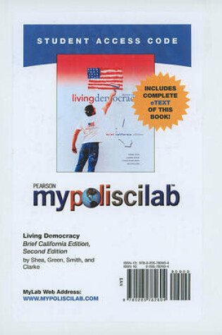 Cover of MyLab Political Science with Pearson eText -- Standalone Access Card -- for Living Democracy, Brief Calif. Ed.