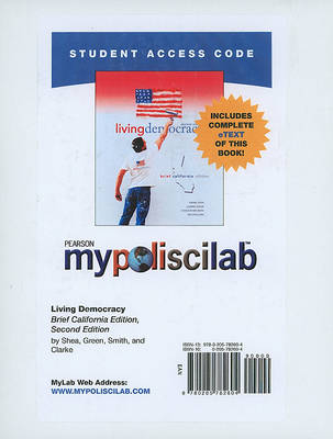 Book cover for MyLab Political Science with Pearson eText -- Standalone Access Card -- for Living Democracy, Brief Calif. Ed.