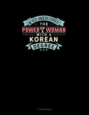 Book cover for Never Underestimate The Power Of A Woman With A Korean Degree