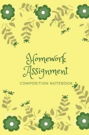 Cover of Homework Assignment Composition Notebook