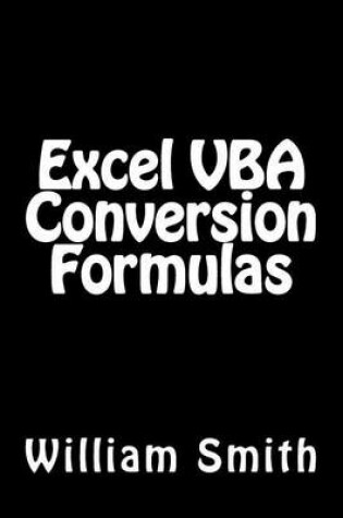 Cover of Excel VBA Conversion Formulas