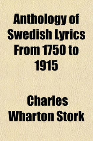 Cover of Anthology of Swedish Lyrics from 1750 to 1915