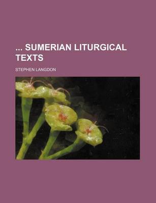 Book cover for Sumerian Liturgical Texts