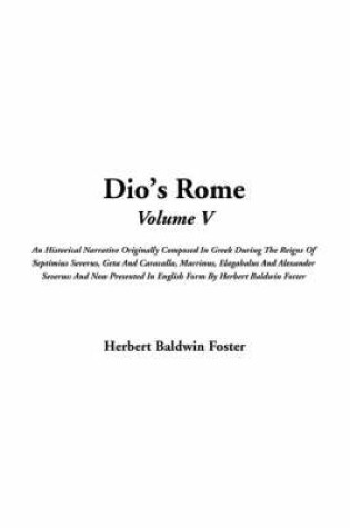 Cover of Dio's Rome, V5