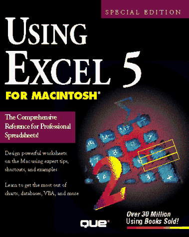 Book cover for Using EXCEL 5 for the Macintosh