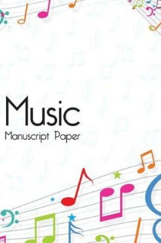 Cover of music notebook wide staff manuscript