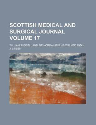 Book cover for Scottish Medical and Surgical Journal Volume 17