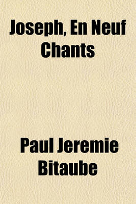 Book cover for Joseph, En Neuf Chants