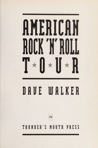Cover of American Rock 'n' Roll on Tour