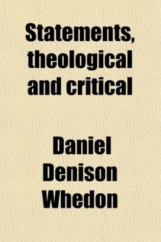 Cover of Statements, Theological and Critical