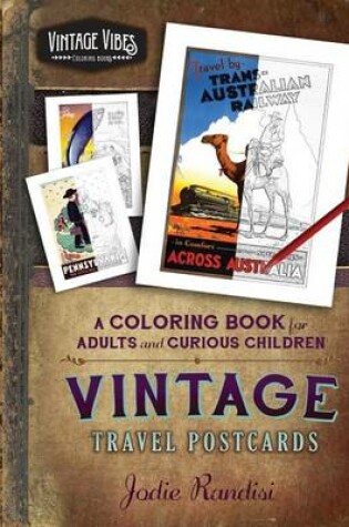 Cover of Vintage Travel Postcards Coloring Book