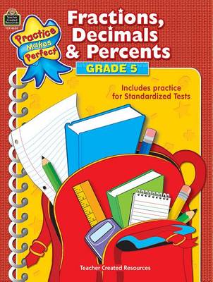 Book cover for Fractions, Decimals & Percents, Grade 5
