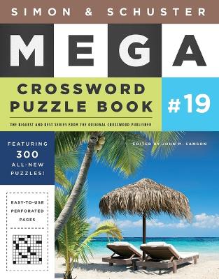 Book cover for Simon & Schuster Mega Crossword Puzzle Book #19