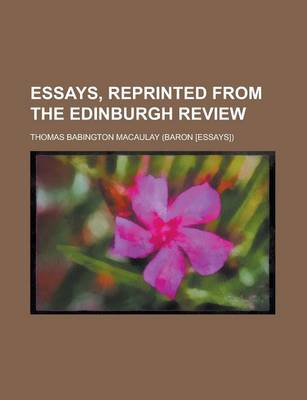 Book cover for Essays, Reprinted from the Edinburgh Review