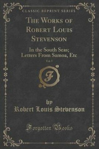 Cover of In the South Seas; Letters from Samoa, Etc (Classic Reprint)