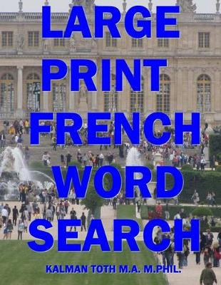 Book cover for Large Print French Word Search