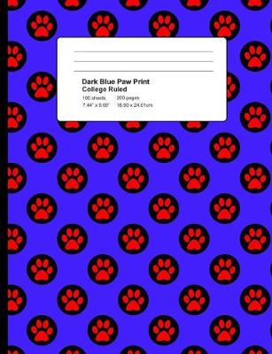 Book cover for Dark Blue Paw Print