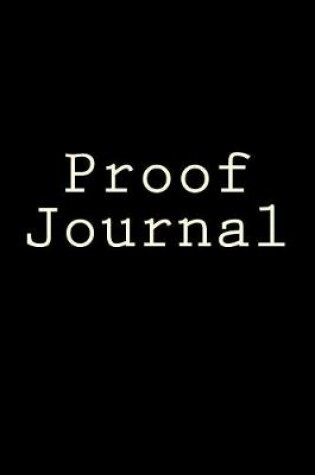 Cover of Proof Journal