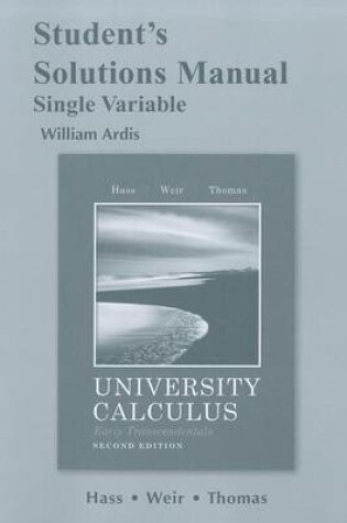 Cover of Student's Solutions Manual for University Calculus