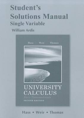 Book cover for Student's Solutions Manual for University Calculus