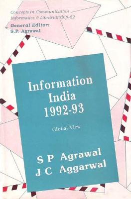 Book cover for Information India 1992-93