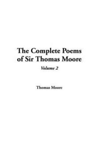 Cover of The Complete Poems of Sir Thomas Moore, V2